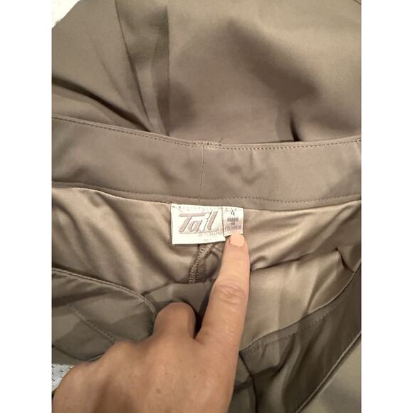 Tail Skirt Women 4 Brown Skort Mini A-Line Golf Tennis Slit Outdoor Performance - Picture 3 of 3